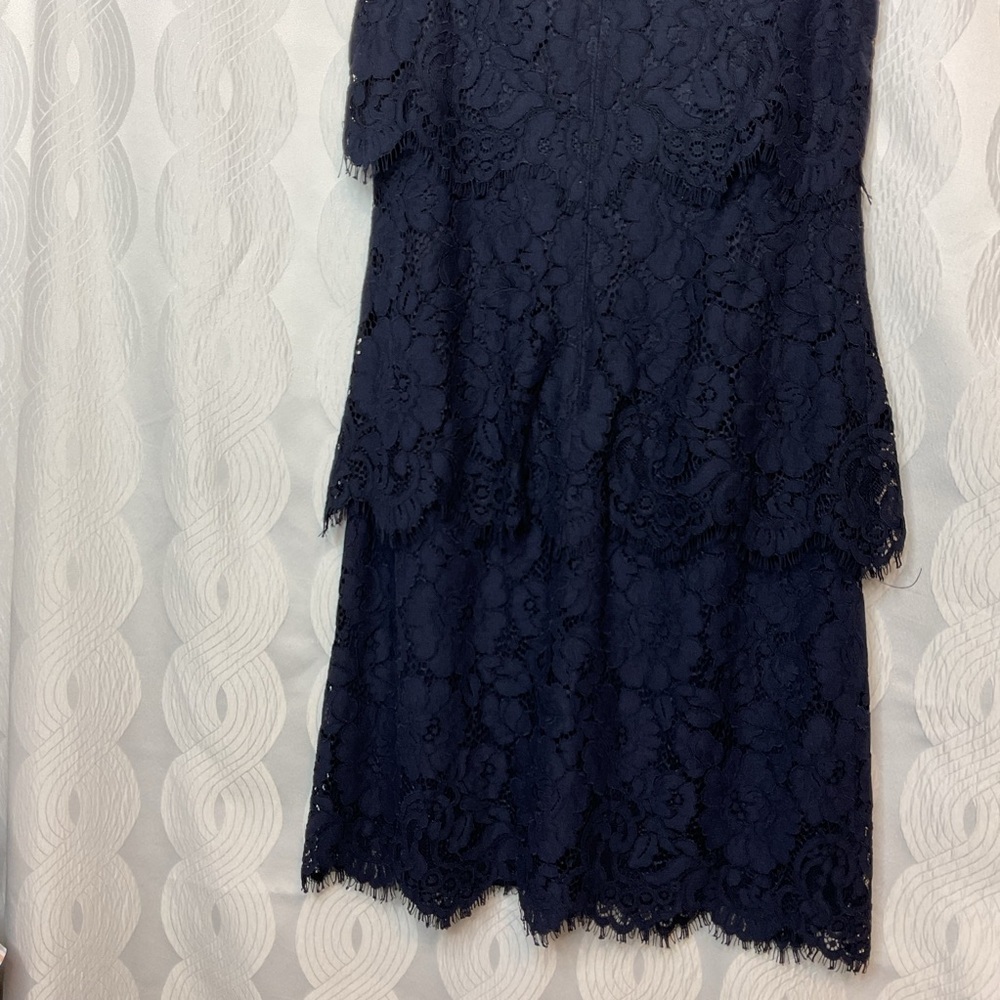 Lauren Ralph Lauren navy lace dress 6 - Picture 7 of 11